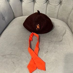 Vintage Brownie cap and tie.